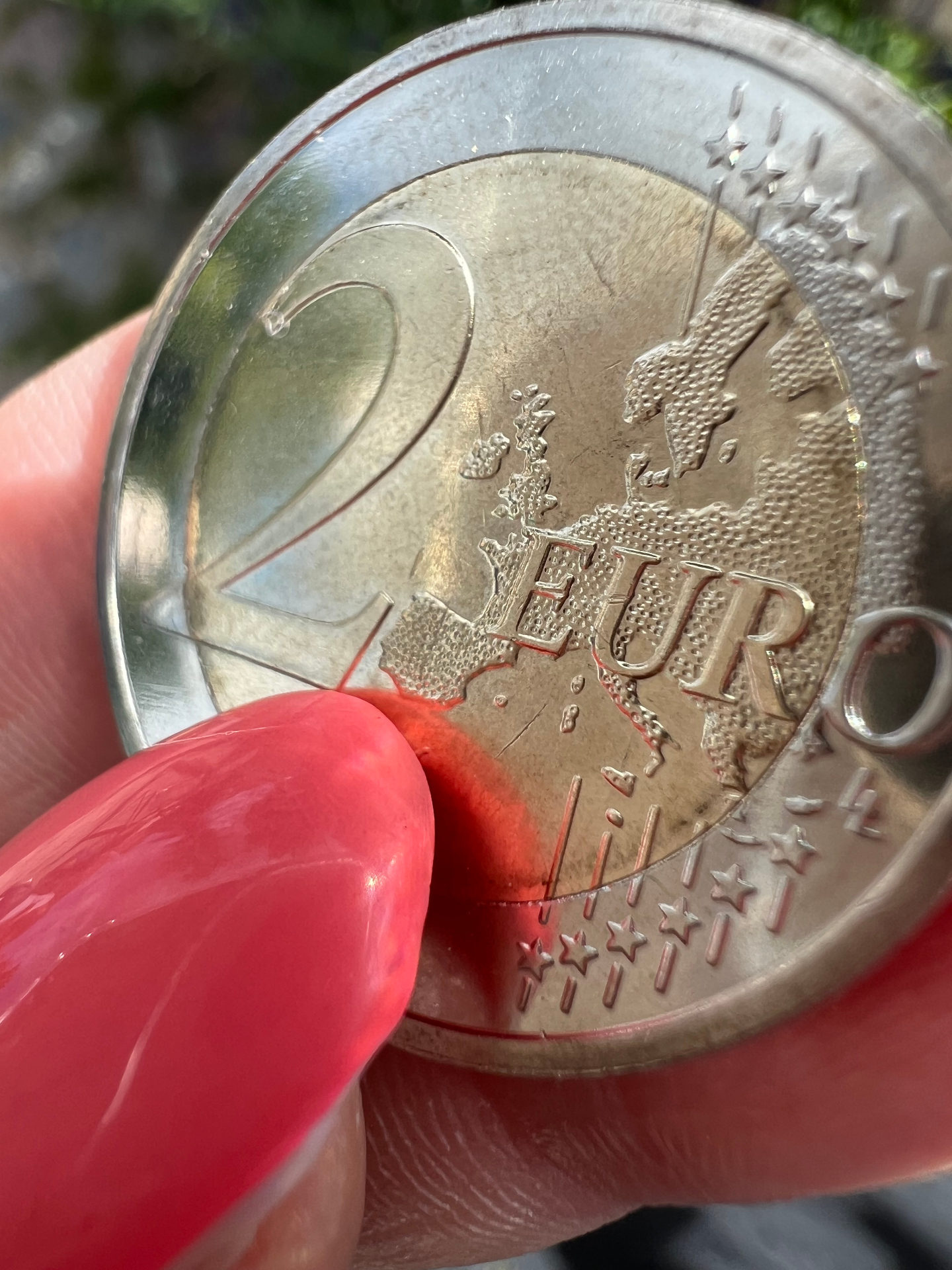 2 Euro Münze - Symbol für Geschäftskonto und Finanzen für Selbstständige