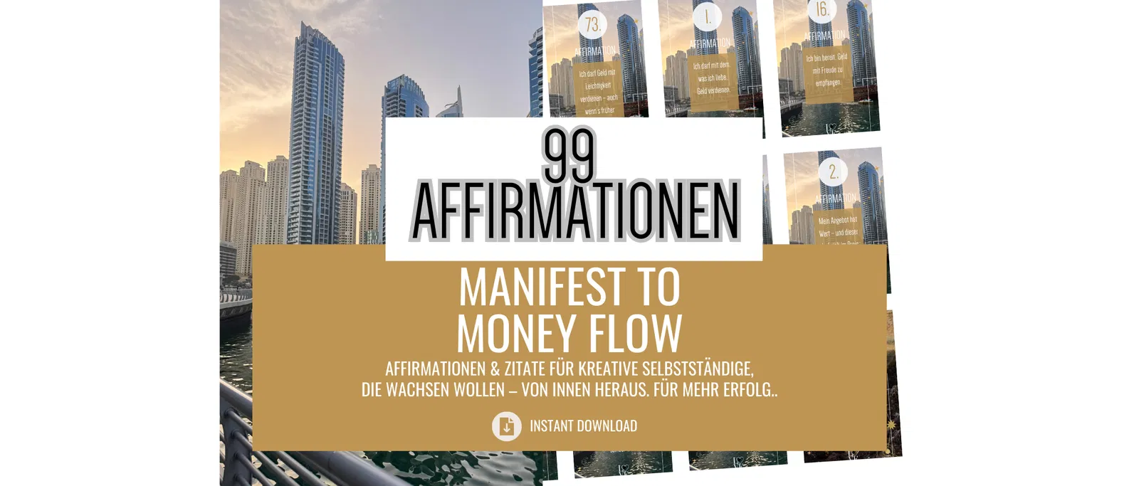 Let the Money Flow - Affirmationskarte 1 für Selbstständige